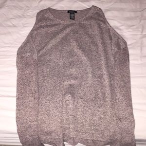 rue 21 , pink && grey , off the shoulder top !!